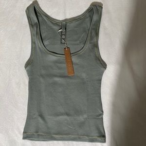 NWT - SKIMS - Mineral - Cotton Rib Tank - S